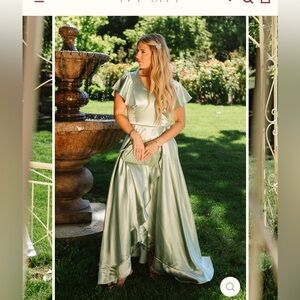 Ivy City Co maxi Satin dress